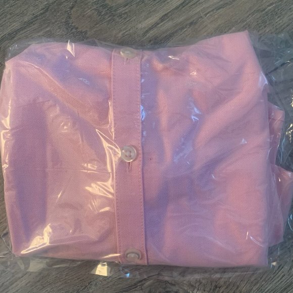 NWT LANDS' END GIRL'S SHORT SLEEVE OXFORD DRESS SHIRT DARK PINK 8‎ - Picture 7 of 7